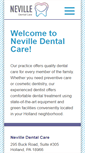 Mobile Screenshot of nevilledentalcare.com